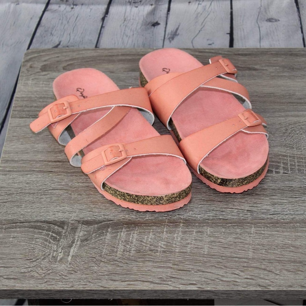 pink sandals